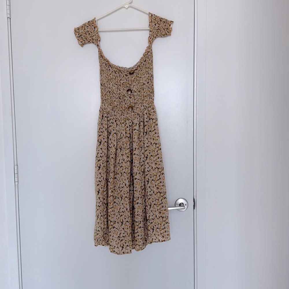 SHEIN Prairie Floral off shoulder Dress